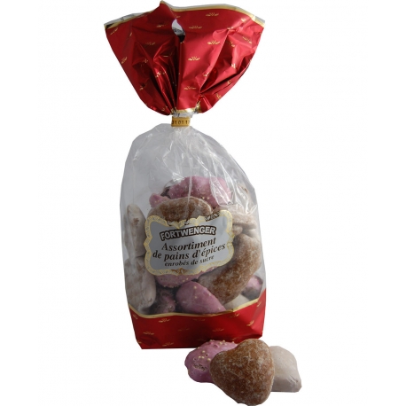 Sachet assortiment de pains d'épices au sucre 250g