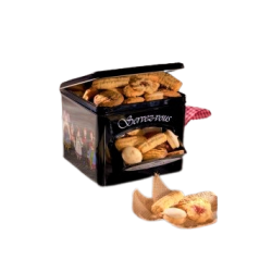 Boite distributrice garnie de petits gâteaux alsaciens 300g