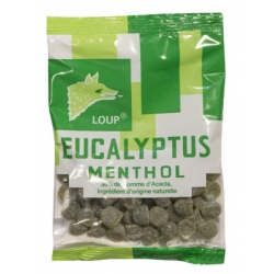 Bonbons "pastilles de gomme" eucalyptus menthol 100 g