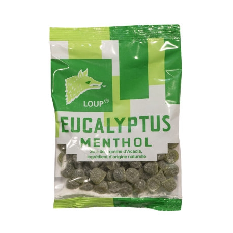 Bonbons "pastilles de gomme" eucalyptus menthol 100 g