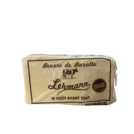 Plaquette de beurre Baratte Lehmann 250g