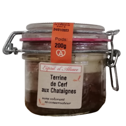 Terrine de cerf aux châtaignes Esprit d'Alsace 200g