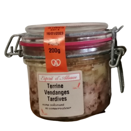 Terrine à la Vendange Tardive Esprit d'Alsace 200g