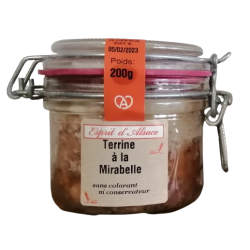 Terrine à la mirabelle Esprit d'Alsace 200g