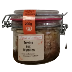 Terrine à la myrtille Esprit d'Alsace 200g