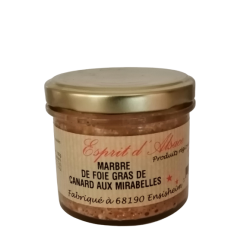 Bocal Marbré de foie gras à ma mirabelle - Esprit d'Alsace - 100g