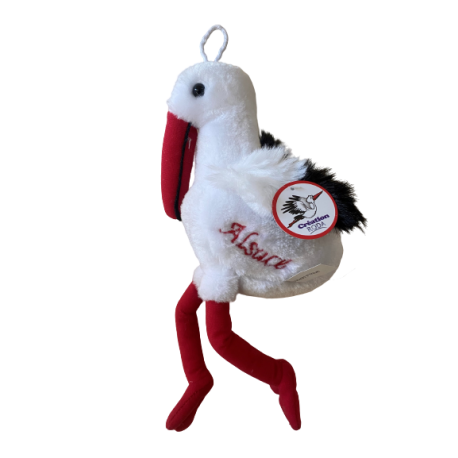 peluche cigogne taille moyenne