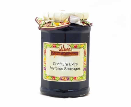 Confiture extra de myrtilles sauvages Esprit d'Alsace 325g