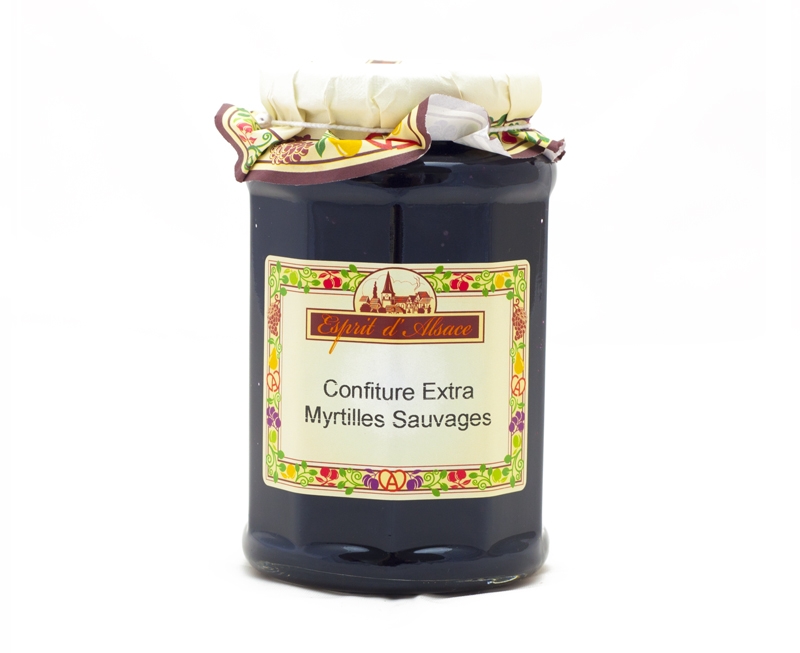 Confiture extra de myrtilles sauvages Esprit d'Alsace 325g