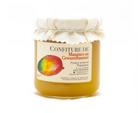 Confiture artisanale de mangue au Gewurztraminer 250g