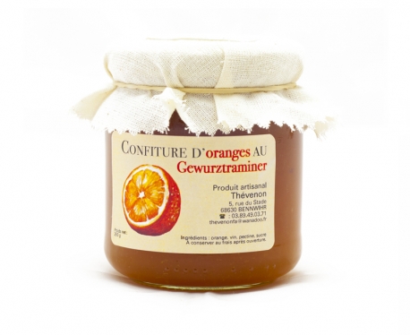 Confiture artisanale d'orange au Gewurztraminer 250g